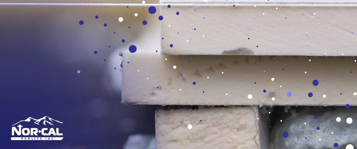 Perlite Insulation System - Norcal Perlite Expanded perlite insulation shown within a layered construction insulation system